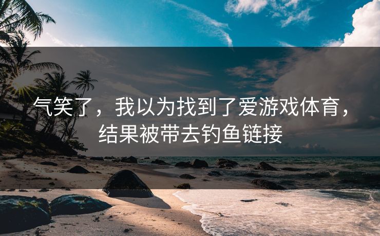 气笑了,我以为找到了爱游戏体育,结果被带去钓鱼链接 气笑了,我以为找到了爱游戏体育,结果被带去钓鱼链接